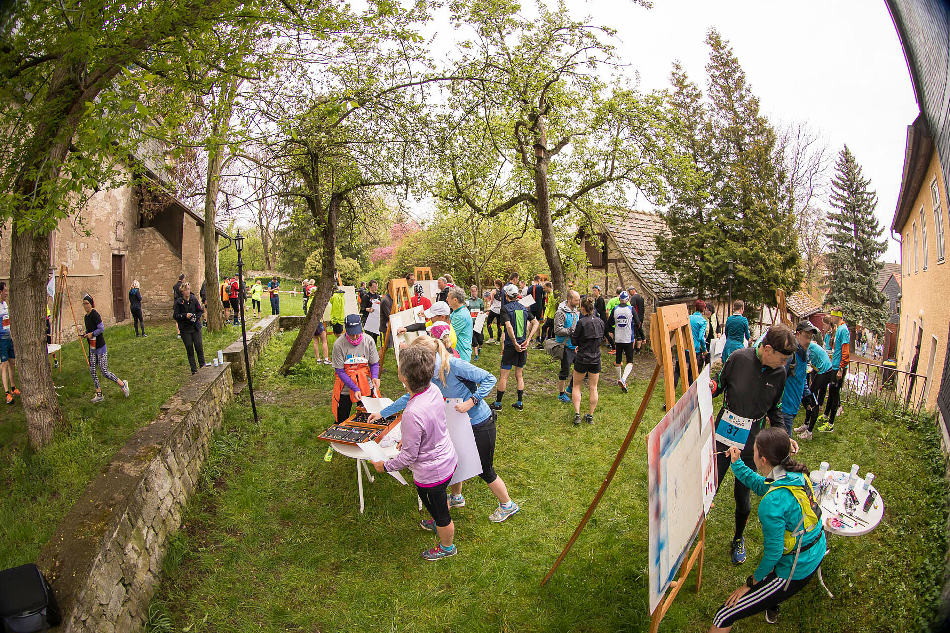 Goethe.Culture.Run: Participants engage in artistic activities © SCC EVENTS / Tom Wenig