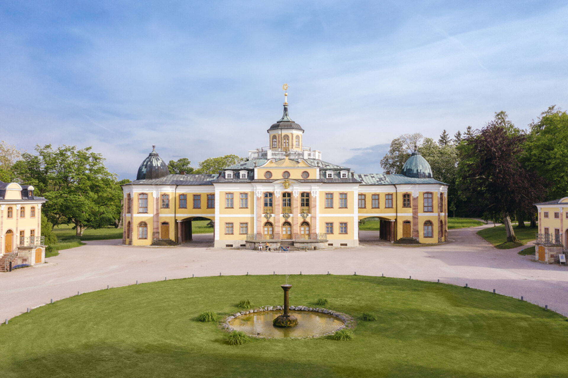 Goethe Lauf Weimar: Belvedere Luftbildaufnahmen © Schatzkammer Thüringen / Marcus Glahn